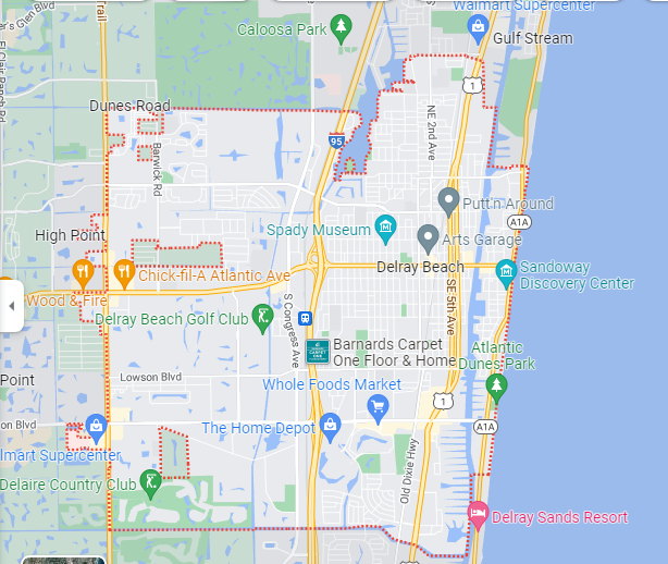 Delray Beach property map